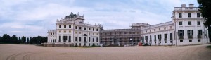 Palazzina di caccia di Stupinigi: panoramica del cantiere