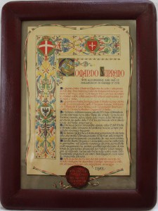 Richter & C., Napoli, Cornice in marocchino rosso, Immagine dopo l'intervento, Collezione Museo Nazionale del Risorgimento, Torino